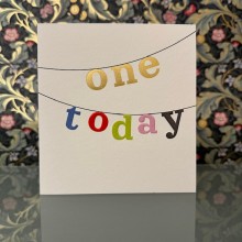Birthday card 1 - One today