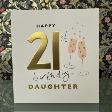 Birthday card 21 Daughter - Happy 21st birthday Daughter