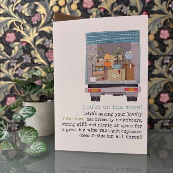 New home card - You're on the move!