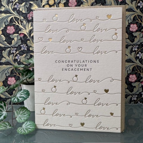 Engagement card - Congratulations on your engagement Engagement card - Congratulations on your engagement