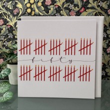 Birthday card 50 - Fifty candles