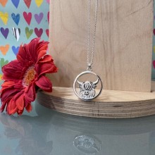 Handcrafted Scottish jewellery - Scottish Highland Cow pendant