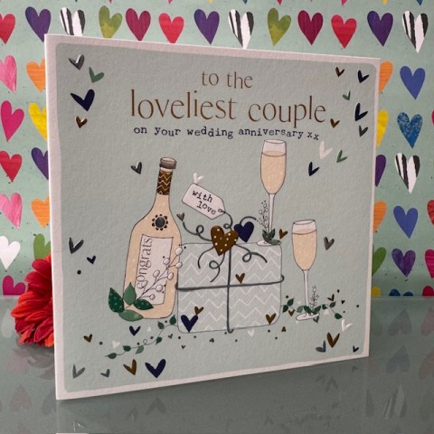 Wedding anniversary card - To the loveliest couple on your wedding anniversary Wedding anniversary card - To the loveliest couple on your wedding anniversary