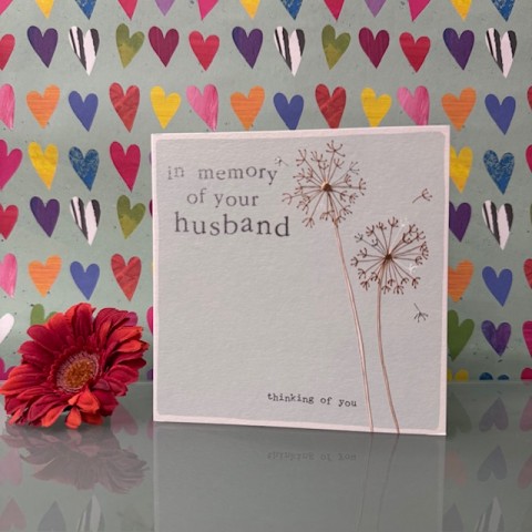 Sympathy card - In memory of your husband Sympathy card - In memory of your husband