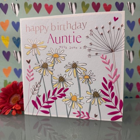 Birthday card Auntie - Happy birthday Auntie with love Birthday card Auntie - Happy birthday Auntie with love