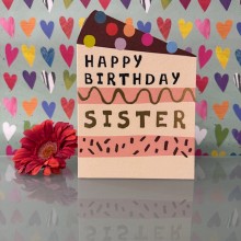Birthday card Sister - Happy birthday sister