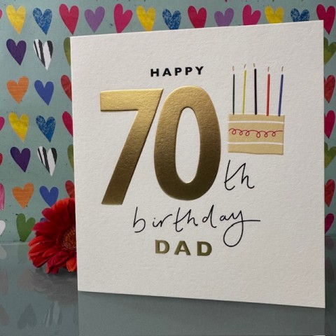 Birthday card 70 Dad - Happy 70th birthday Dad Birthday card 70 Dad - Happy 70th birthday Dad