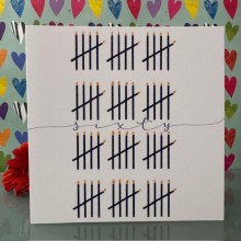 Birthday card 60 - Sixty candles
