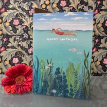 Birthday card - Happy birthday swimer