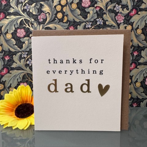 Father's Day card - Thanks for everything Dad