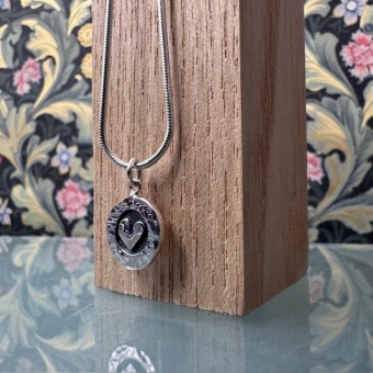 Handcrafted Scottish jewellery - Wee Heart silver necklace