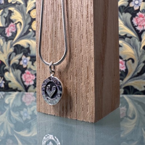 Handcrafted Scottish jewellery - Wee Heart silver necklace