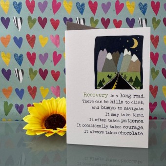 Get well soon card - Recovery is a long road..