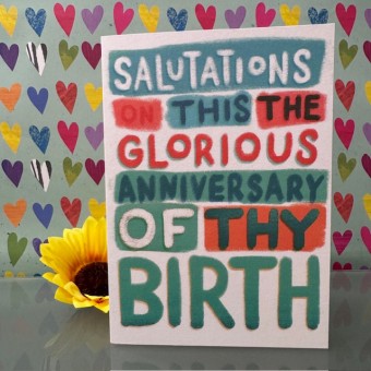Birthday card - Salutations