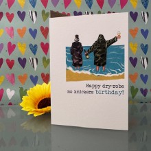 Birthday card - Happy dry-robe..