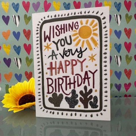 Birthday card - Wishing you a very happy birthday