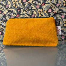 Harris Tweed cosmetic bag - Mustard yellow