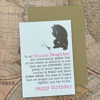Birthday card Daughter - To my fabulous Daughter..