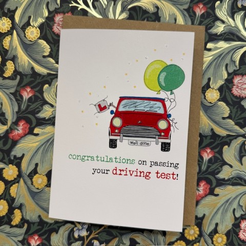 Driving test card - Congratulations on passing your driving test! Driving test card - Congratulations on passing your driving test!