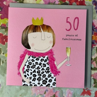 Birthday card 50 - 50 years of fabulousness