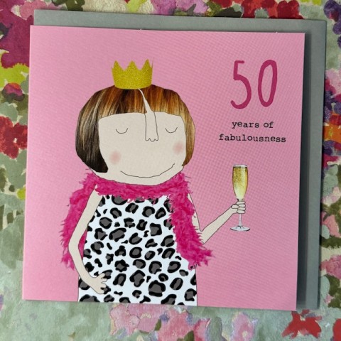 Birthday card 50 - 50 years of fabulousness