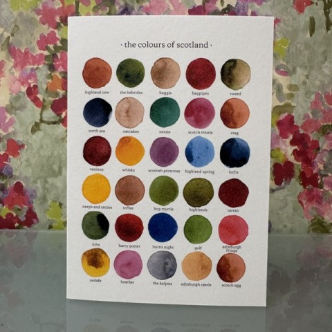 The Colours of Scotland card - Made in the UK The Colours of Scotland card - Made in the UK