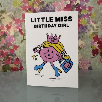 Birthday card - Little Miss birthday girl