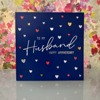 Wedding Anniversary card husband - To my Husband, happy anniversary