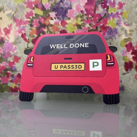 Driving test card - Well done
