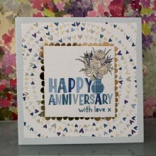 Wedding anniversary card - Happy anniversary with love