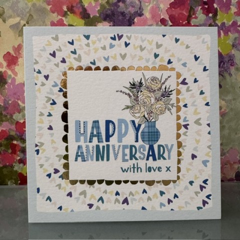 Wedding anniversary card - Happy anniversary with love Wedding anniversary card - Happy anniversary with love