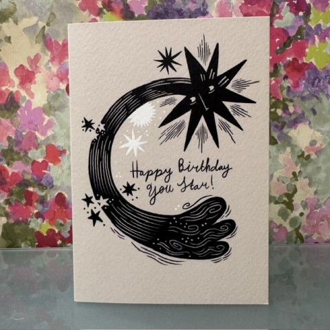 Birthday card - Happy birthday you star!