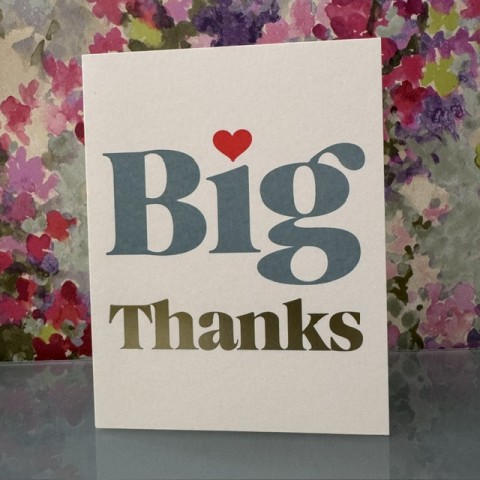 Thank you card - Big thanks Thank you card - Big thanks