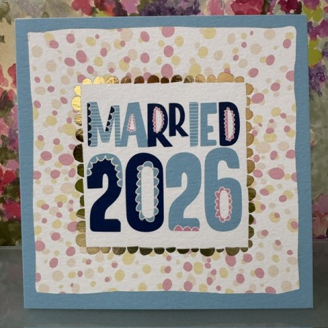 Wedding card - Married in 2026