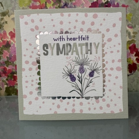 Sympathy card - With heartfelt sympathy Sympathy card - With heartfelt sympathy