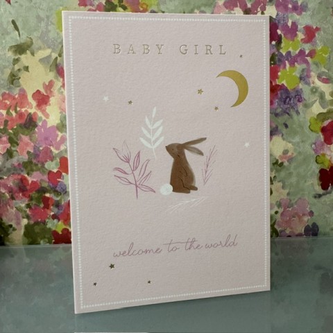 Baby girl card - Baby Girl, welcome to the world Baby girl card - Baby Girl, welcome to the world