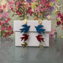 Handcrafted Scottish jewellery - Swift drop earrings