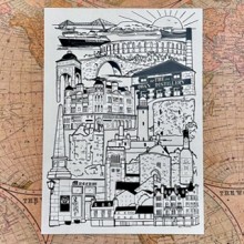 Oban Landmarks Illustration - Made in Scotland