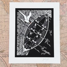 The Rowers print - Made in Scotland