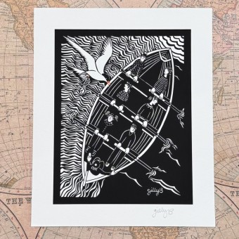 The Rowers print - Made in Scotland