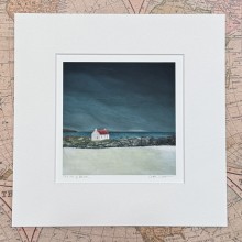 Scottish Landscape mounted print The Isle of Barra - Made in Scotland