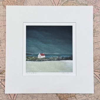 Scottish Landscape mounted print The Isle of Barra - Made in Scotland