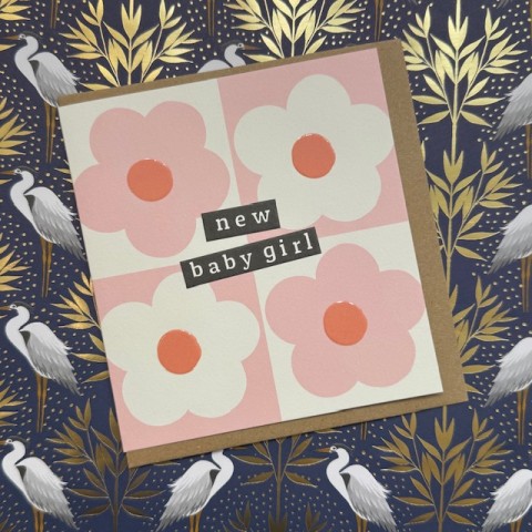 Baby card - New baby girl Baby card - New baby girl