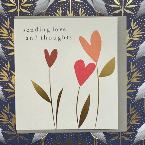 Thinking of you card - Sending love and thoughts... Thinking of you card - Sending love and thoughts...