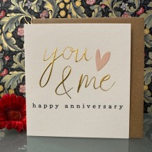 Wedding anniversary card - You & me, happy anniversary