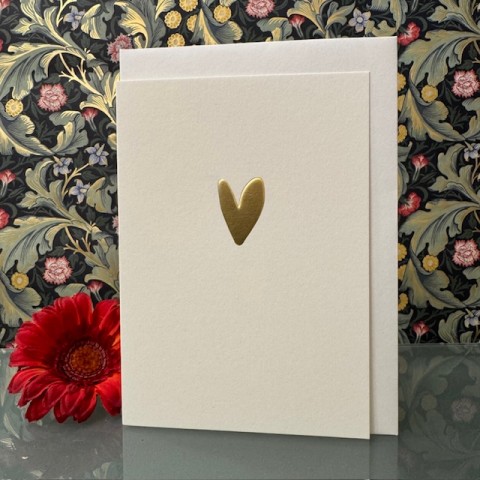 Foil embossed heart card - Blank inside Foil embossed heart card - Blank inside