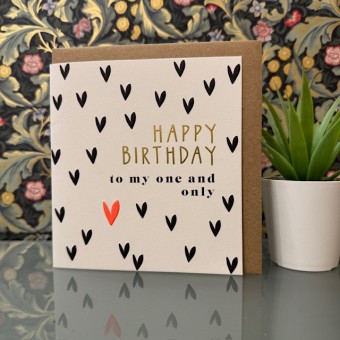 Birthday card - Happy birthday to my one and only