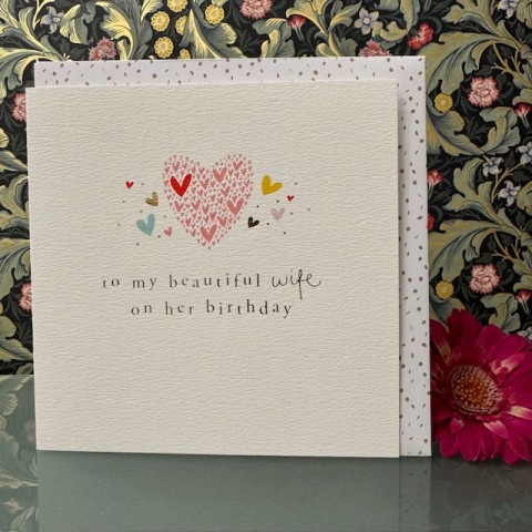 Birthday card wife - To my beautiful wife on her birthday