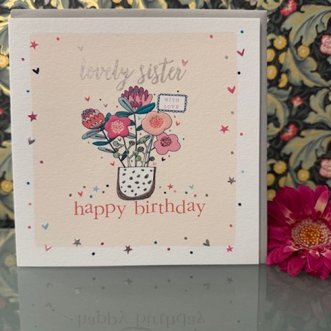 Birthday card Sister - Lovely sister, happy birthday Birthday card Sister - Lovely sister, happy birthday