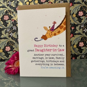 Birthday card Daughter-in-law - Happy birthday to a great Daughter-in-law..